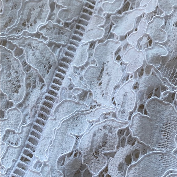 FRENCH CONNECTION WHITE HELENIE LACE JUMPSUIT - Picture 13 of 14